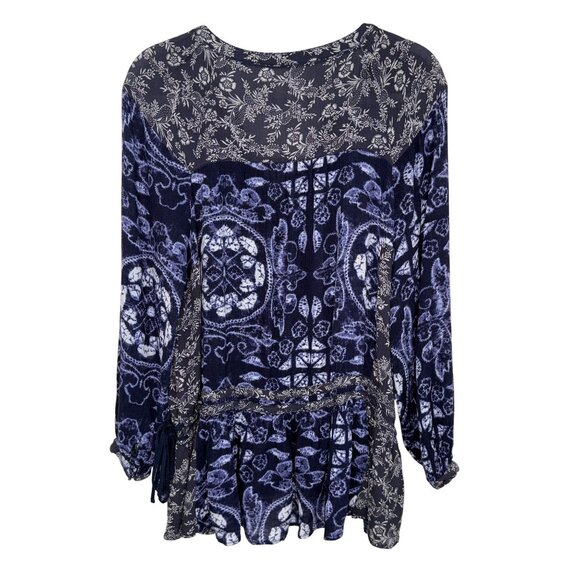 Free People Womens Boho Tunic Top, XS - Picture 2 of 11